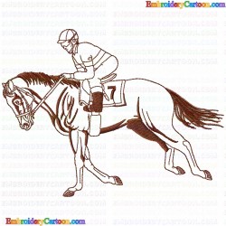 Horses 126 Embroidery Design