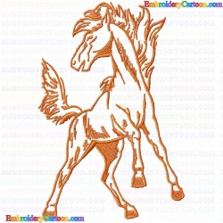 Horses 175 Embroidery Design