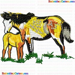 Horses 18 Embroidery Design