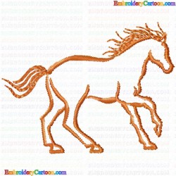 Horses 262 Embroidery Design