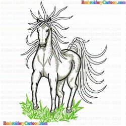 Horses 279 Embroidery Design