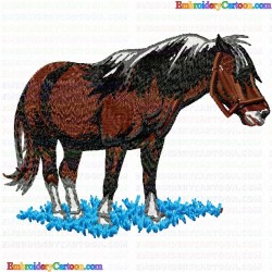 Horses 3 Embroidery Design