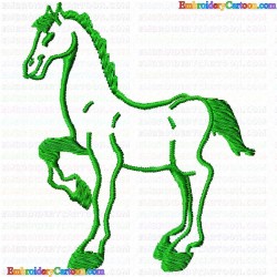 Horses 75 Embroidery Design