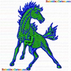 Horses 76 Embroidery Design