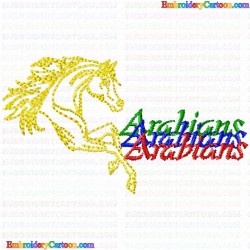 Horses 78 Embroidery Design