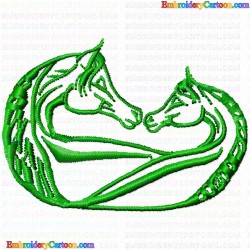 Horses 85 Embroidery Design