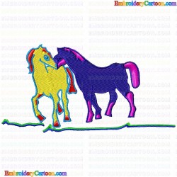 Horses 8 Embroidery Design