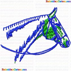 Horses 95 Embroidery Design