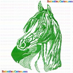 Horses 96 Embroidery Design