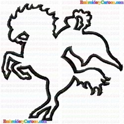 Horses 9 Embroidery Design