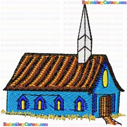 Houses Bulding 11 Embroidery Design