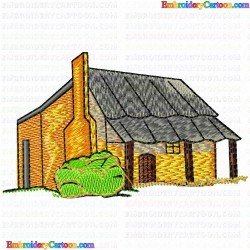 Houses Bulding 14 Embroidery Design