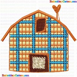 Houses Bulding 2 Embroidery Design