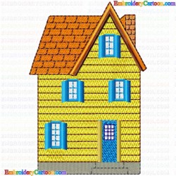 Houses Bulding 38 Embroidery Design