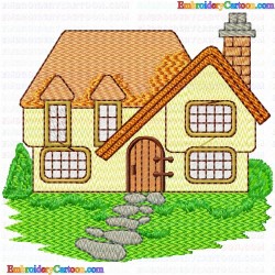 Houses Bulding 39 Embroidery Design