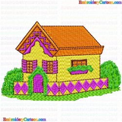 Houses Bulding 43 Embroidery Design