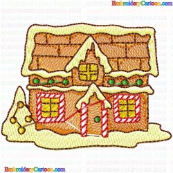 Houses Bulding 56 Embroidery Design