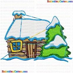 Houses Bulding 58 Embroidery Design