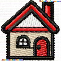 Houses Bulding 59 Embroidery Design