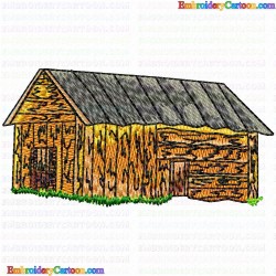 Houses Bulding 5 Embroidery Design