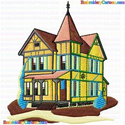 Houses Bulding 65 Embroidery Design