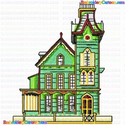 Houses Bulding 71 Embroidery Design