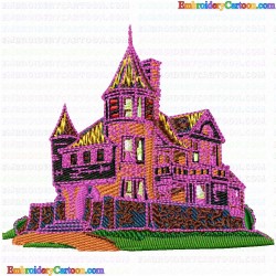 Houses Bulding 78 Embroidery Design