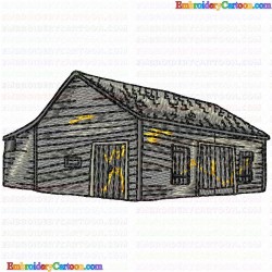 Houses Bulding 7 Embroidery Design