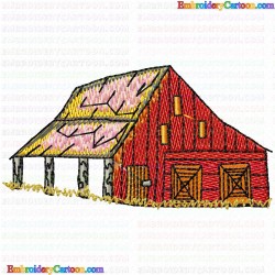 Houses Bulding 8 Embroidery Design