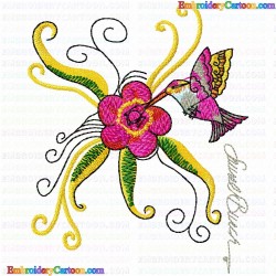 Hummingbirds 11 Embroidery Design