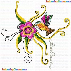 Hummingbirds 12 Embroidery Design