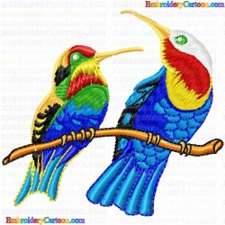 Hummingbirds 3 Embroidery Design