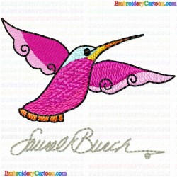 Hummingbirds 4 Embroidery Design