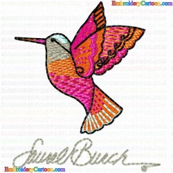 Hummingbirds 7 Embroidery Design