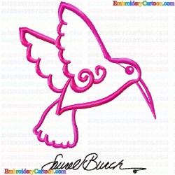 Hummingbirds 9 Embroidery Design