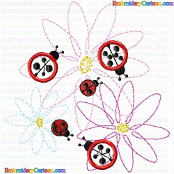 Insectes 76 Embroidery Design