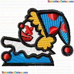 Joker Clowns 1 Embroidery Design