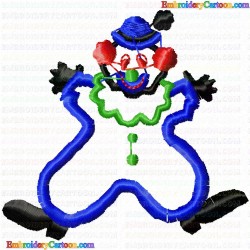 Joker Clowns 6 Embroidery Design