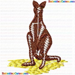 Kangaroo 12 Embroidery Design