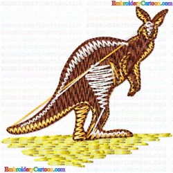 Kangaroo 13 Embroidery Design