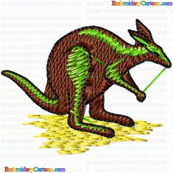 Kangaroo 15 Embroidery Design