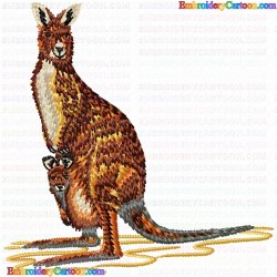 Kangaroo 16 Embroidery Design