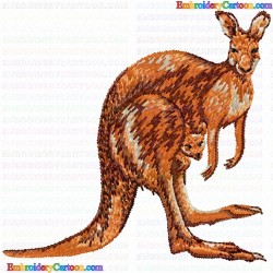 Kangaroo 17 Embroidery Design