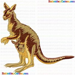 Kangaroo 21 Embroidery Design