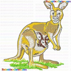 Kangaroo 22 Embroidery Design