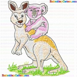 Kangaroo 24 Embroidery Design