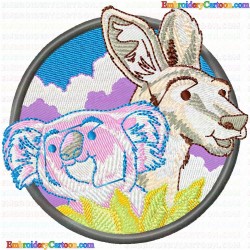 Kangaroo 25 Embroidery Design