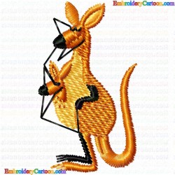 Kangaroo 3 Embroidery Design