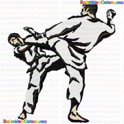 Karate 28 Embroidery Design