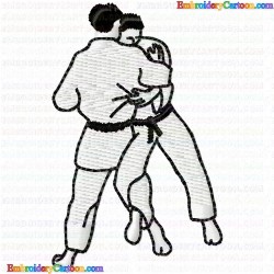 Karate 31 Embroidery Design